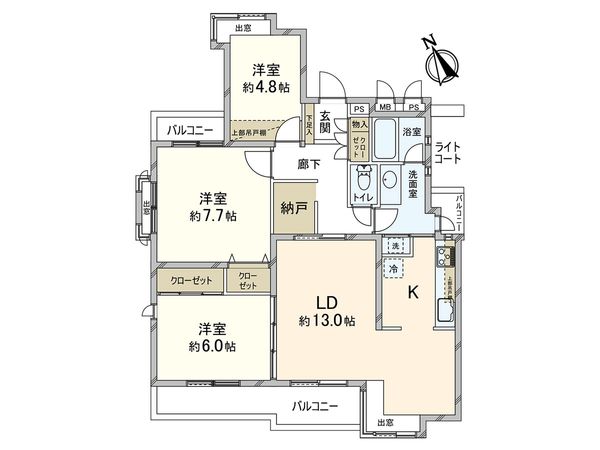 パストラルハイム浜田山 間取図(平面図)