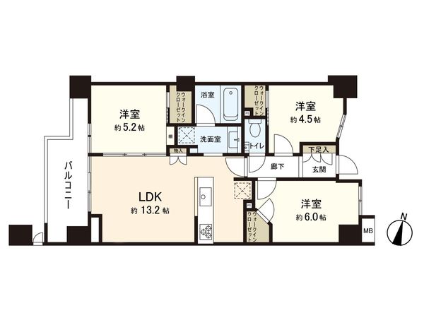 ルフォン杉並方南町 間取図(平面図) ルフォン杉並方南町 間取図(平面図)