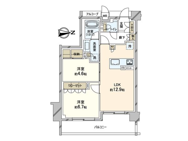 ジオ世田谷松原 間取図(平面図)