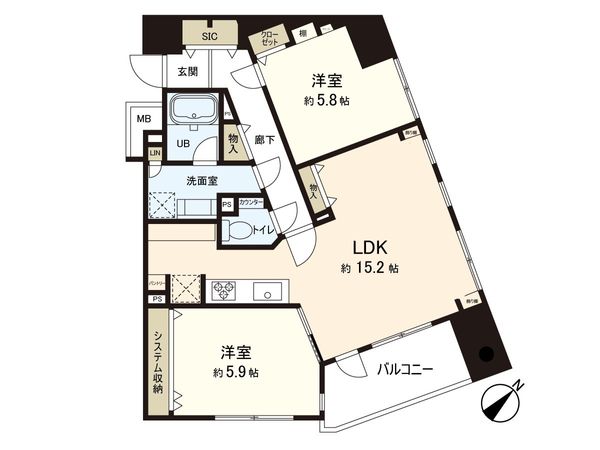 フェアロージュ永福町 間取図(平面図) フェアロージュ永福町 間取図(平面図)