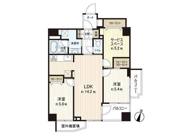 アトラス杉並方南町 間取図(平面図)