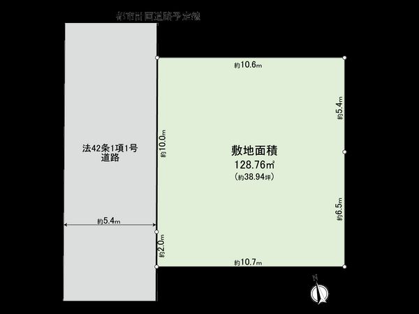 杉並区高円寺北4丁目 土地 区画図 杉並区高円寺北4丁目 土地 区画図