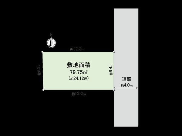 杉並区堀ノ内2丁目 土地(底地権) 区画図 区画図