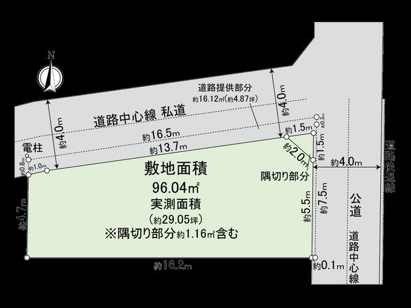 杉並区阿佐谷北1丁目 土地 区画図