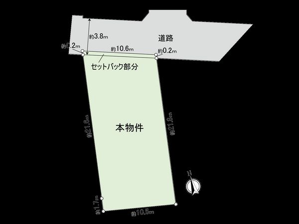杉並区阿佐谷北6丁目 土地 区画図