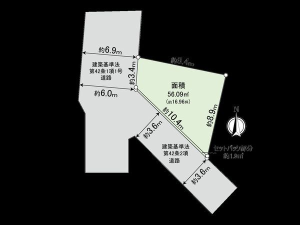 杉並区高円寺南2丁目 土地 区画図 区画図