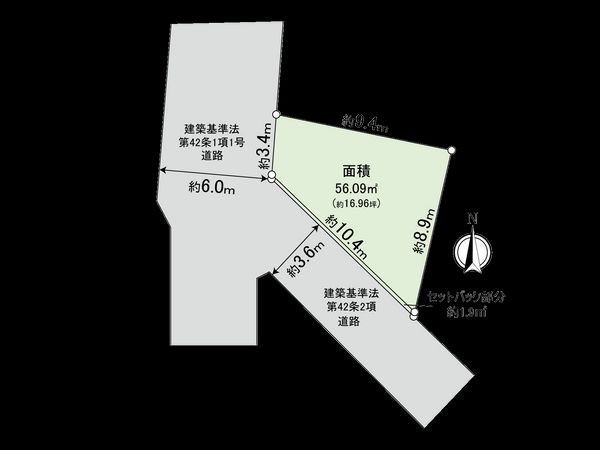杉並区高円寺南2丁目 土地 区画図 杉並区高円寺南2丁目 土地 区画図