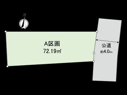 中野区若宮1丁目 建築条件付売地 区画図