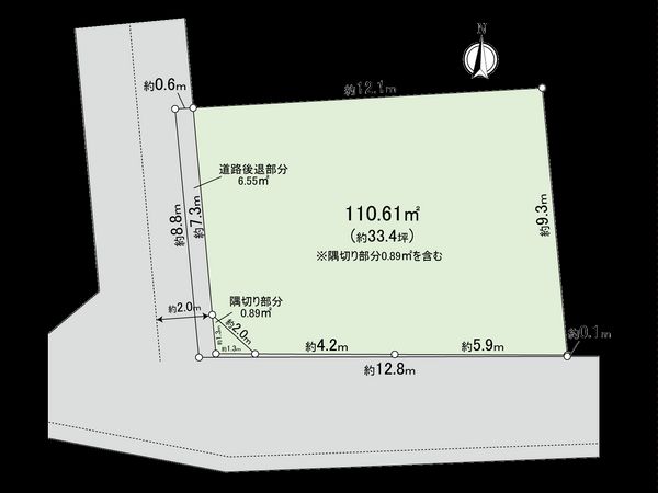 中野区大和町4丁目 土地 区画図 中野区大和町4丁目 土地 区画図