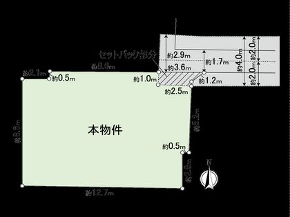 杉並区高円寺北1丁目 土地 区画図