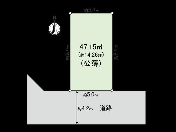 杉並区和田2丁目 土地 区画図 杉並区和田2丁目 土地 区画図