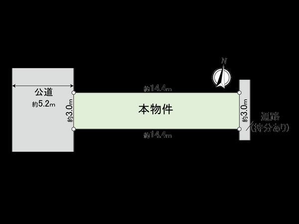中野区若宮3丁目 土地 区画図 中野区若宮3丁目 土地 区画図