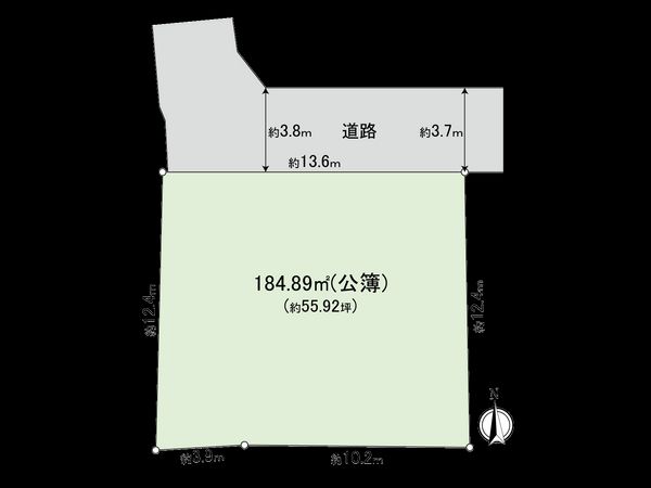 杉並区梅里2丁目 古屋付土地 前面道路含む外観 杉並区梅里2丁目 古屋付土地 前面道路含む外観