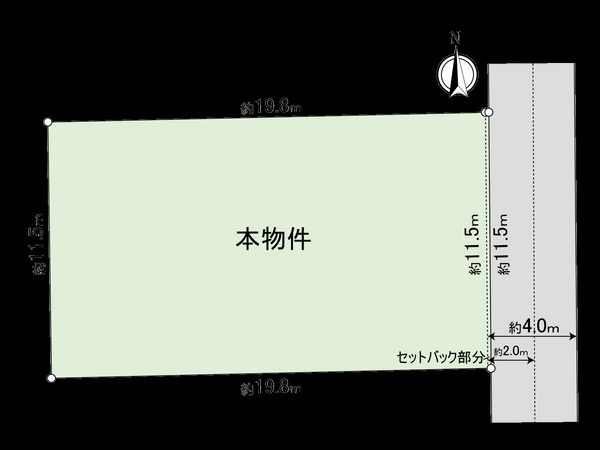 三鷹市上連雀3丁目 土地 区画図 三鷹市上連雀3丁目 土地 区画図