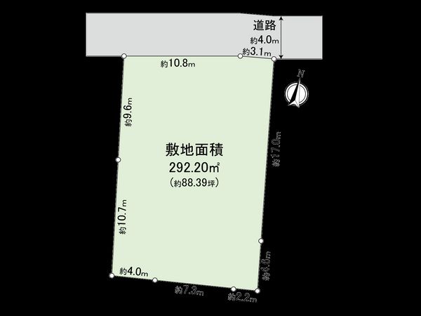 杉並区堀ノ内2丁目土地 区画図 杉並区堀ノ内2丁目土地 区画図