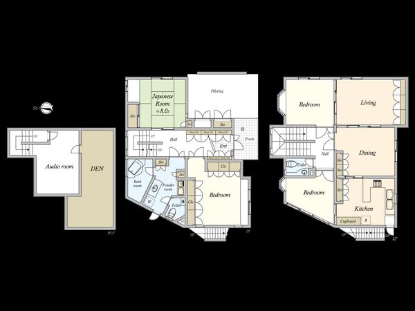 杉並区高円寺南5丁目 戸建 間取図(平面図) 杉並区高円寺南5丁目 戸建 間取図(平面図)