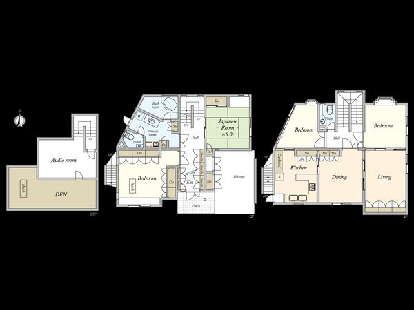 杉並区高円寺南5丁目 戸建 間取図(平面図) 杉並区高円寺南5丁目 戸建 間取図(平面図)