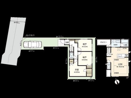 中野区中野6丁目 戸建 間取図(平面図)