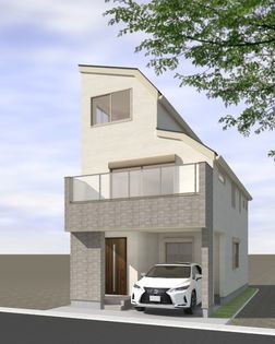 杉並区松ノ木2丁目 B号邸 外観パース図