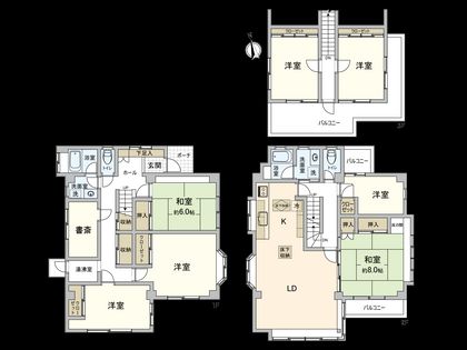 杉並区高円寺北4丁目 間取図(平面図)