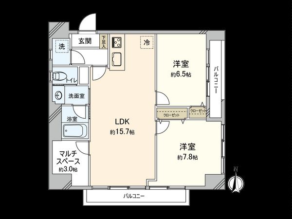 エントピア高円寺 間取図(平面図)