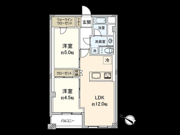 阿佐谷コーポラス 間取図(平面図) 阿佐谷コーポラス 間取図(平面図)
