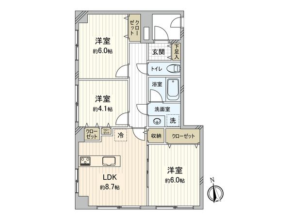 イルサント阿佐ヶ谷 間取図(平面図) イルサント阿佐ヶ谷 間取図(平面図)