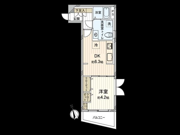 新高円寺ダイカンプラザCity 間取図(平面図) 新高円寺ダイカンプラザCity 間取図(平面図)