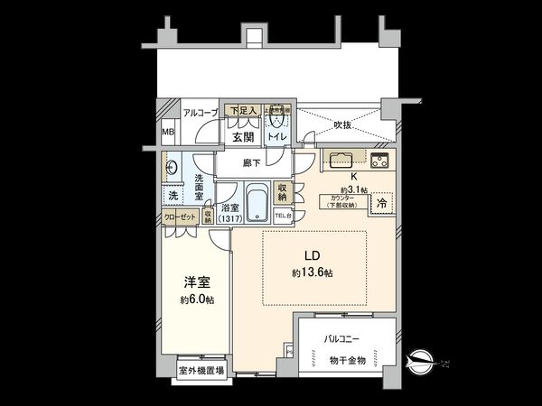 D’クラディア中野桃園 間取図(平面図) D’クラディア中野桃園 間取図(平面図)