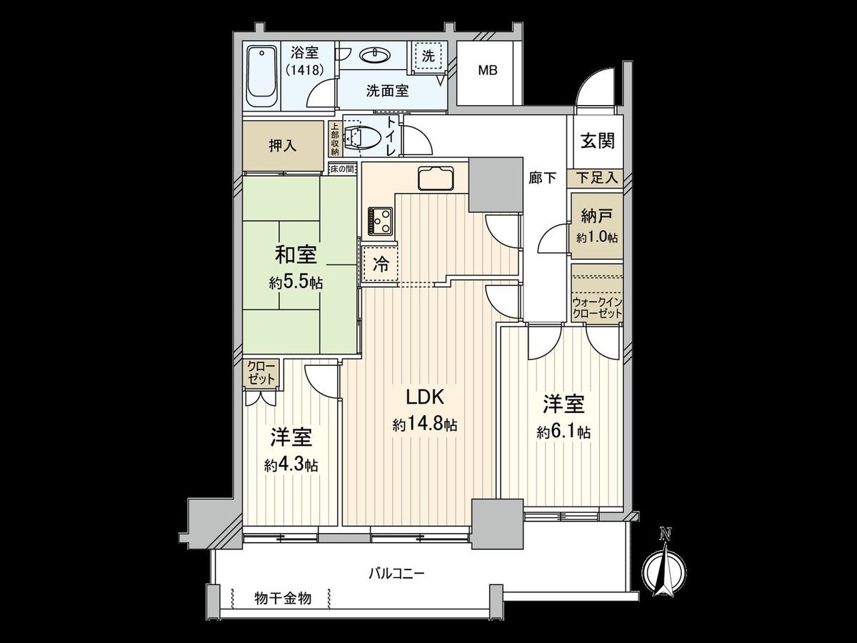 パークシティ杉並セントラルタワー 間取図(平面図) 間取図(平面図)