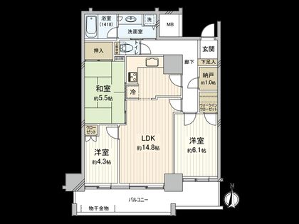 パークシティ杉並セントラルタワー 間取図(平面図)