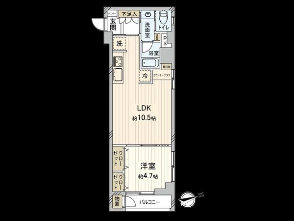 パークサイドマンション高円寺 間取図(平面図) 間取図(平面図)