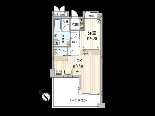 ルピナス阿佐ヶ谷 間取図(平面図) ルピナス阿佐ヶ谷 間取図(平面図)