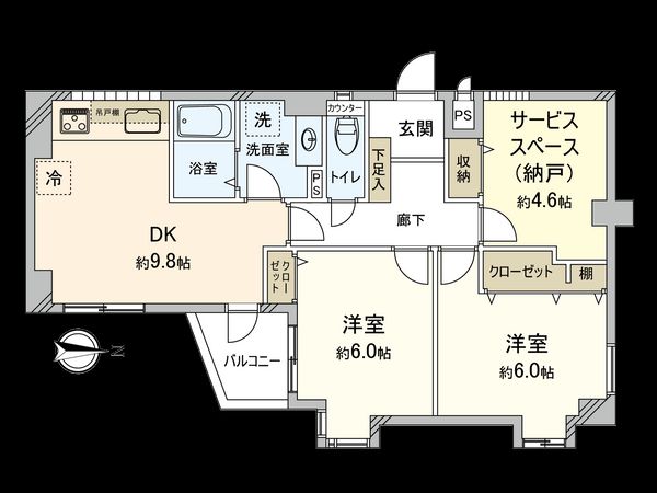 ベルコート東高円寺 間取図(平面図) 間取図(平面図)