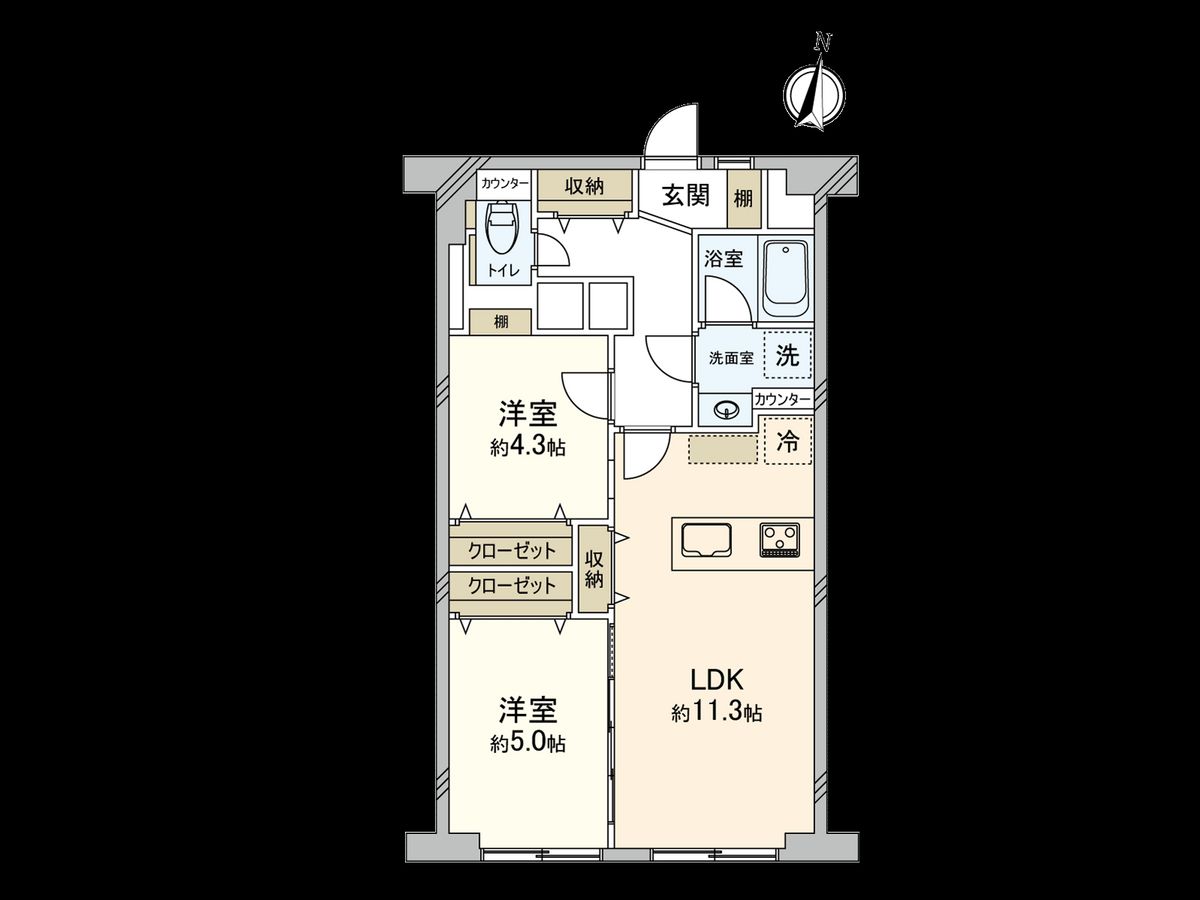 カーサ和泉 間取図(平面図) 間取図(平面図)