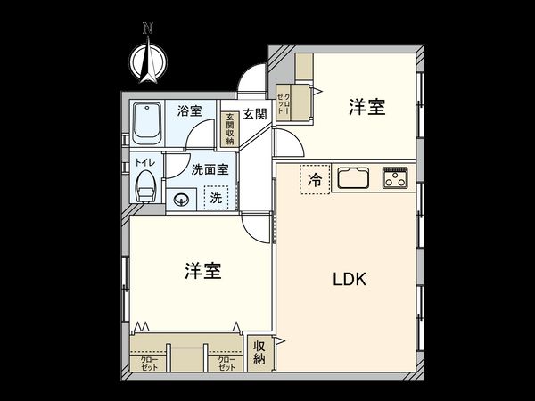 高円寺日東マンション A棟 間取図(平面図)