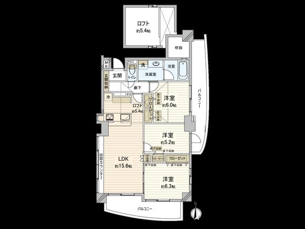 藤和シティホームズ高円寺Ⅱ 間取図(平面図)