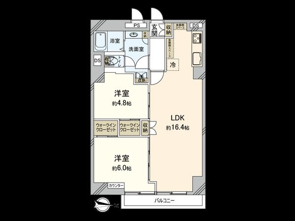 ライオンズマンション新高円寺 間取図(平面図)
