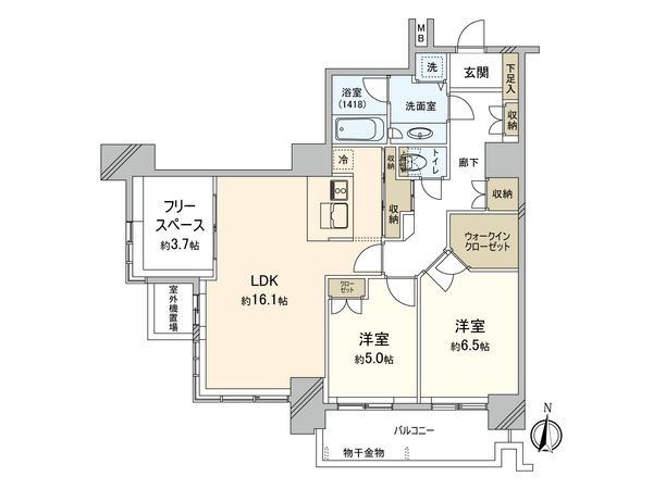 パークシティ杉並セントラルタワー 間取図(平面図) パークシティ杉並セントラルタワー 間取図(平面図)