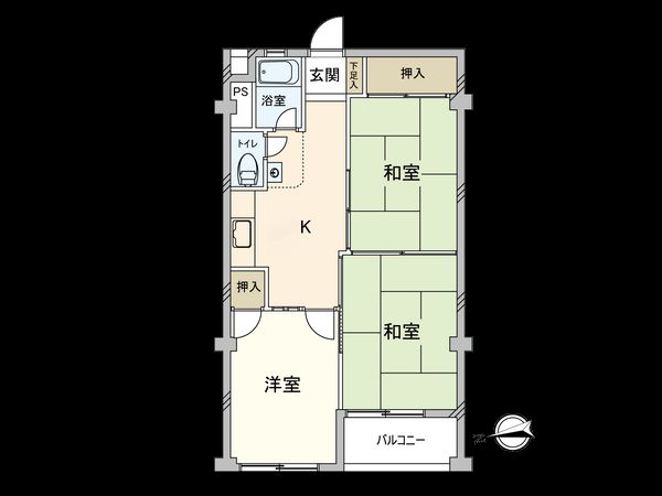 阿佐谷コーポラス 間取図(平面図) 阿佐谷コーポラス 間取図(平面図)
