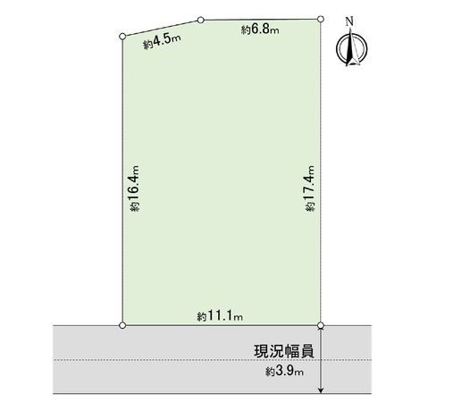 高井戸西1丁目 土地 区画図