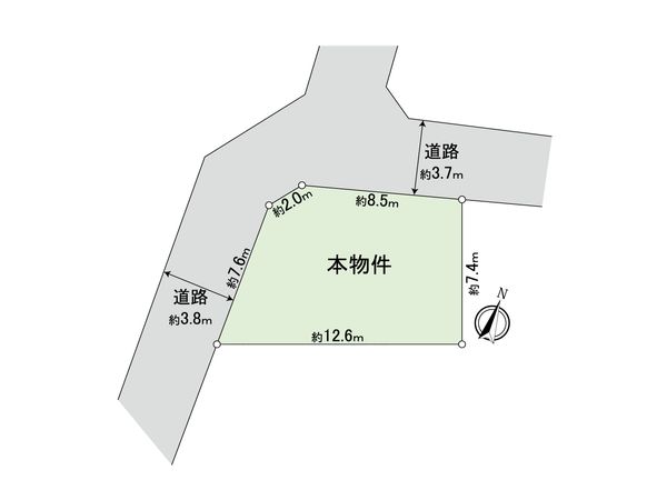 高井戸東1丁目 土地 区画図