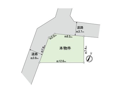 高井戸東1丁目 土地 区画図