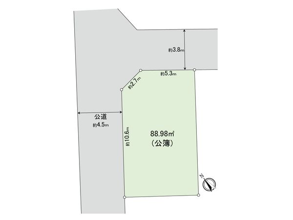 杉並区高井戸東1丁目 土地 区画図 区画図