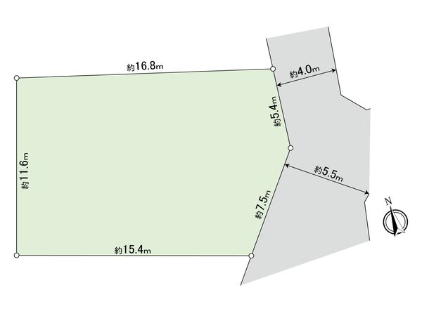 杉並区下高井戸3丁目 土地 区画図