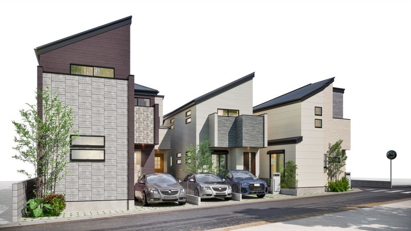 宮前新築2号棟 外観パース図