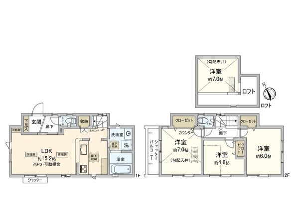 久我山5丁目 新築戸建 間取図(平面図)
