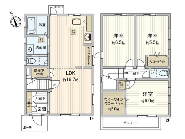 高井戸東1丁目 中古戸建 間取図(平面図) 高井戸東1丁目 中古戸建 間取図(平面図)
