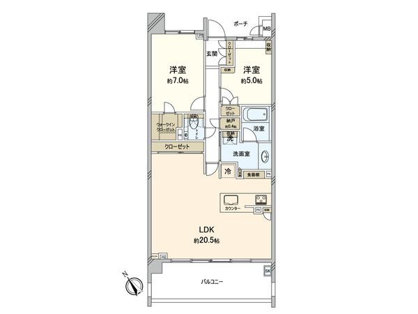ヴィークコート浜田山 間取図(平面図)
