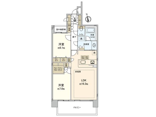 ファミールグラン高井戸デュープレックス 間取図(平面図) 間取図(平面図)